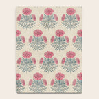 Marigold - pink and teal on linen Notebook Gallery Image 4
