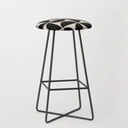 Half Moons in Black + Cream Stool Gallery Image 1