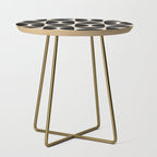 Half Moons in Black + Cream Side Table Gallery Image 1