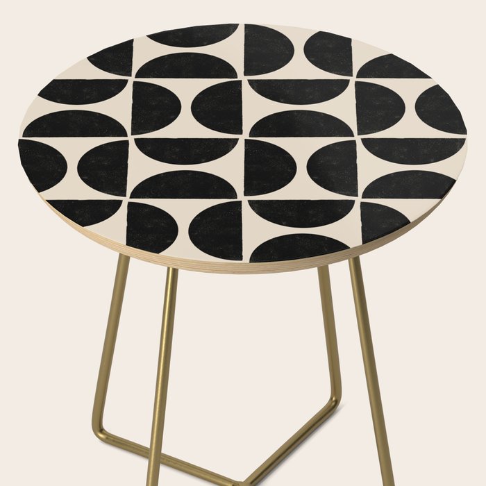 Half Moons in Black + Cream Side Table Gallery Image 2