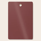 Earthy Brick Red Solid Color Cutting Board Gallery Image 1