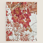 Scarlet x autumn maple tree nature abstract photograph Jigsaw Puzzle Gallery Image 1