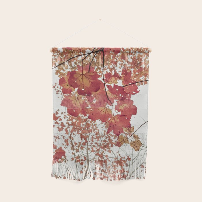 Scarlet x autumn maple tree nature abstract photograph Wall Hanging Gallery Image 1