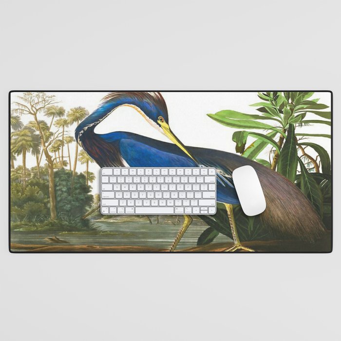 John James Audubon - Louisiana Heron Desk Mat Gallery Image 1