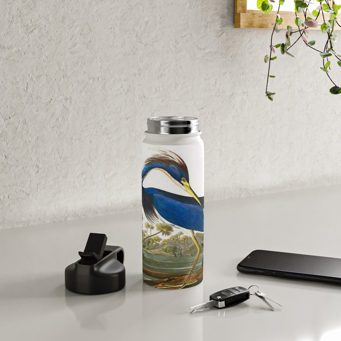 John James Audubon - Louisiana Heron Water Bottle Gallery Image 4