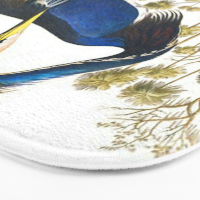John James Audubon - Louisiana Heron Bath Mat Gallery Image 3