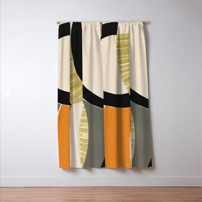 Stripes and Shapes II Window Curtain Gallery Image 3