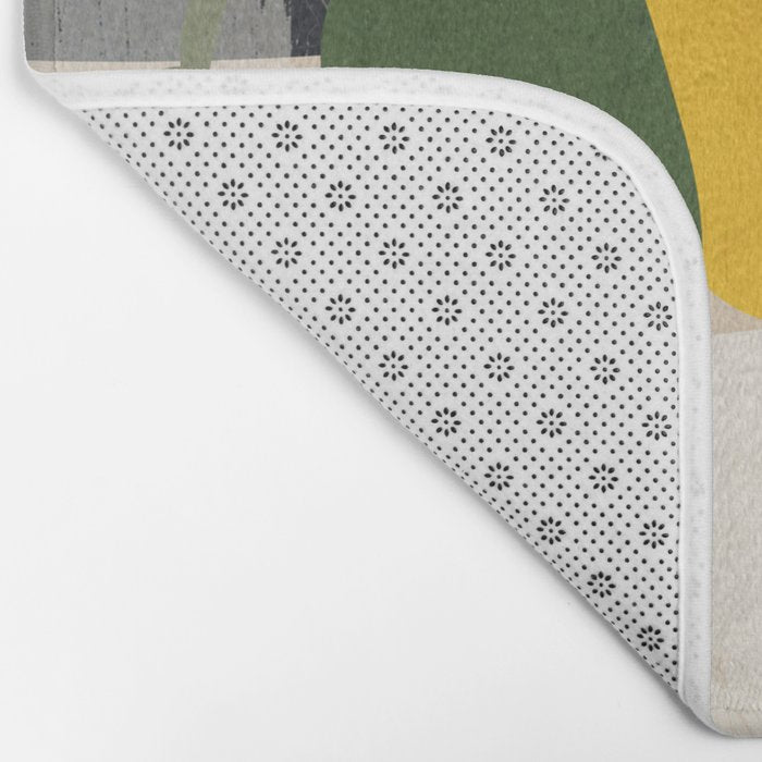 Lemon Abstract Art Bath Mat Gallery Image 2
