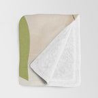 Lemon Abstract Art Throw Blanket Gallery Image 3