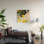 Lemon Abstract Art Wood Wall Art Gallery Image 2