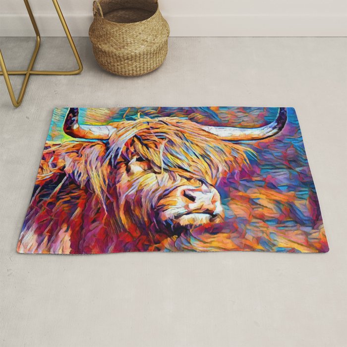 Highland Cow 6 Rug Gallery Image 1