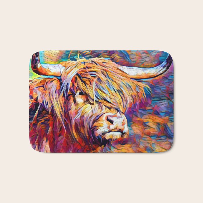Highland Cow 6 Bath Mat Gallery Image 1
