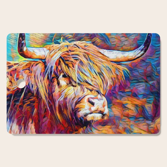 Highland Cow 6 Cutting Board Gallery Image 1
