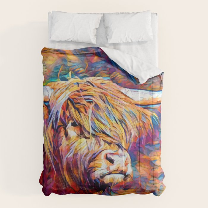 Highland Cow 6 Comforter Gallery Image 1