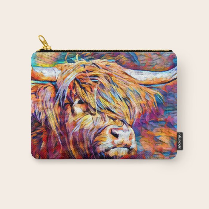 Highland Cow 6 Carry All Pouch Gallery Image 1