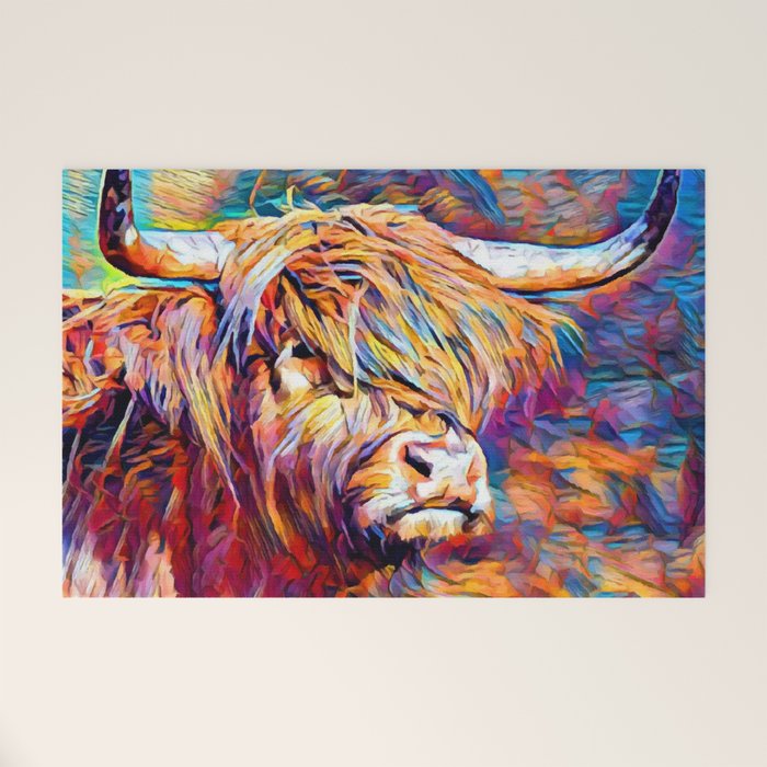 Highland Cow 6 Welcome Mat Gallery Image 1