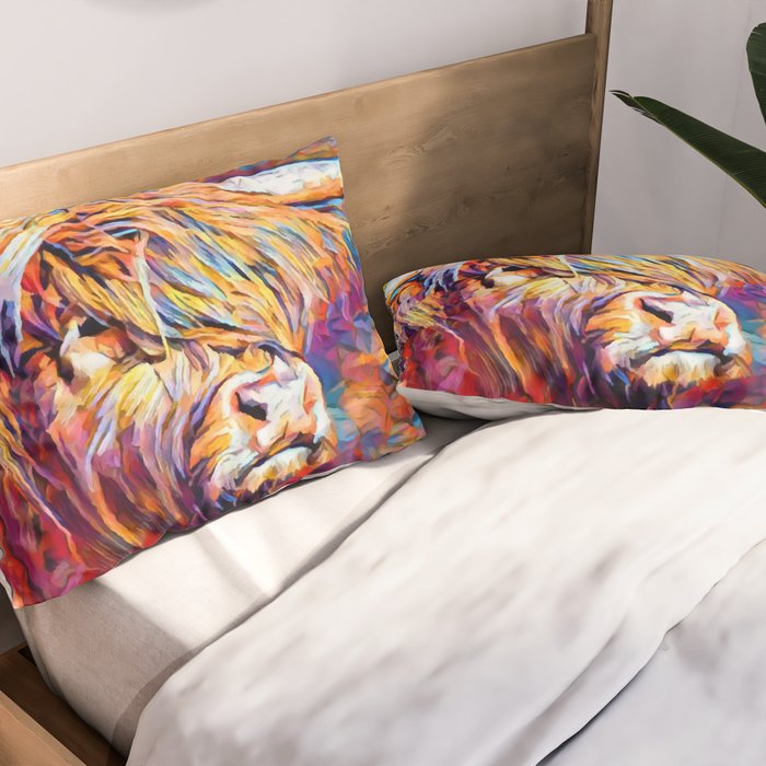 Highland Cow 6 Pillow Sham Gallery Image 2
