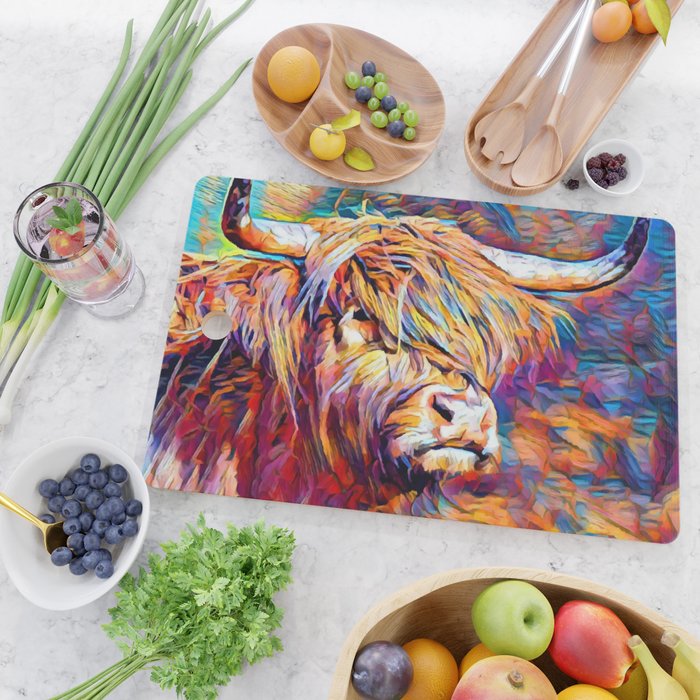 Highland Cow 6 Cutting Board Gallery Image 2