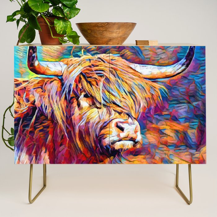 Highland Cow 6 Credenza Gallery Image 1