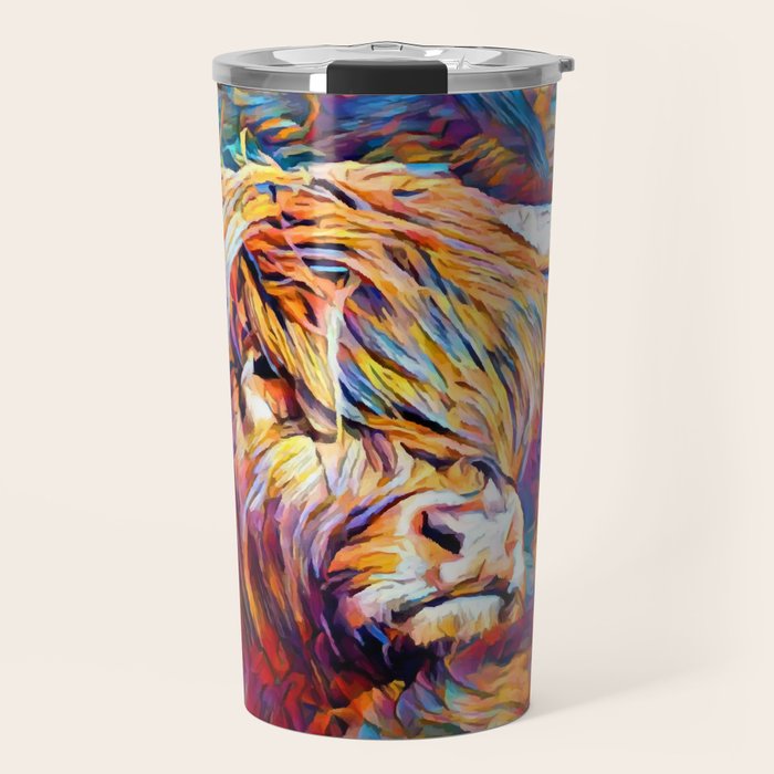 Highland Cow 6 Travel Mug Gallery Image 1