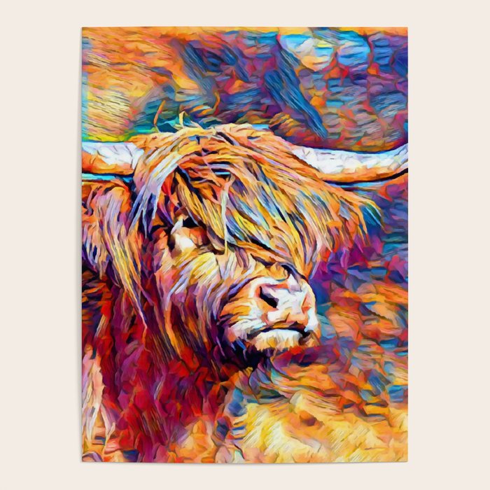 Highland Cow 6 Poster Gallery Image 4