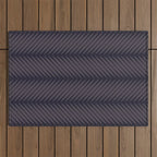 Palm Leaf Pattern - Midnight Outdoor Rug Gallery Image 1