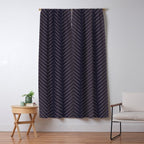 Palm Leaf Pattern - Midnight Window Curtain Gallery Image 5