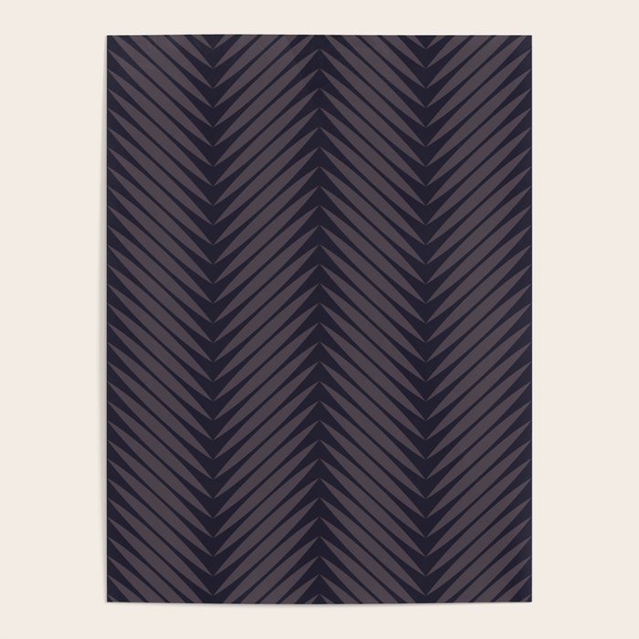 Palm Leaf Pattern - Midnight Poster Gallery Image 1