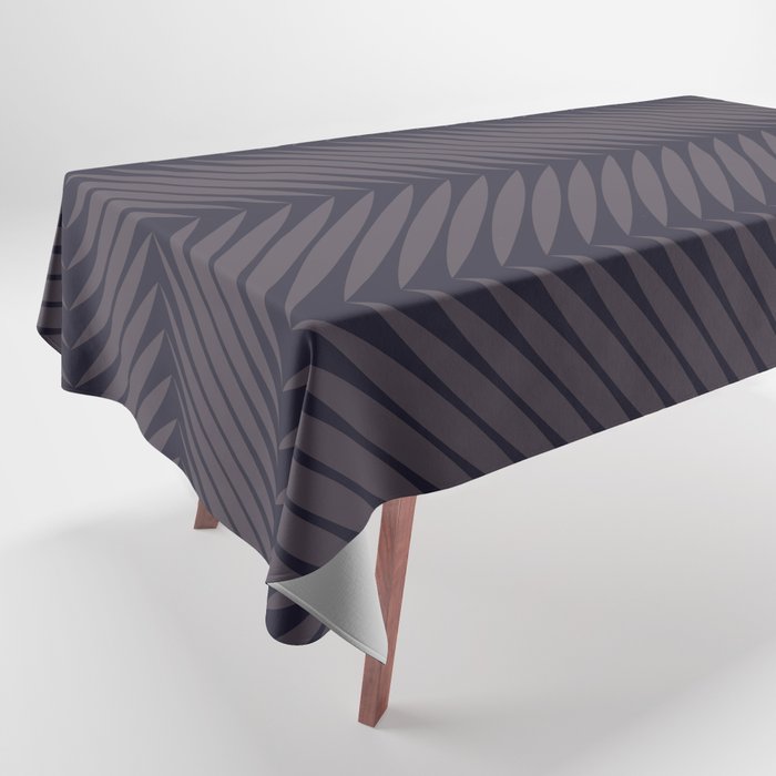 Palm Leaf Pattern - Midnight Tablecloth Gallery Image 1