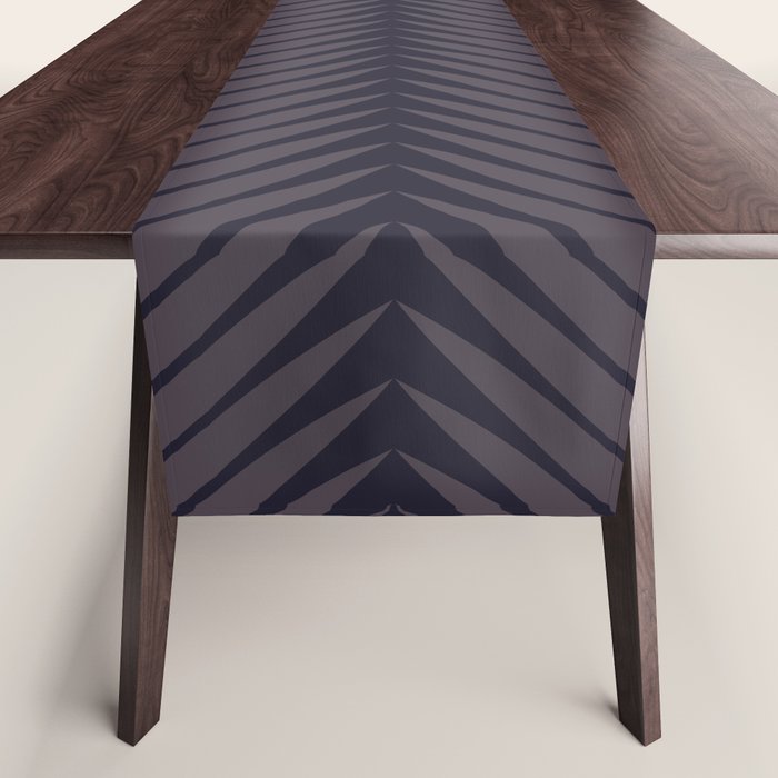 Palm Leaf Pattern - Midnight Table Runner Gallery Image 1