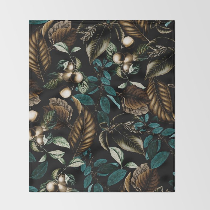 Tropical Night Throw Blanket Gallery Image 2