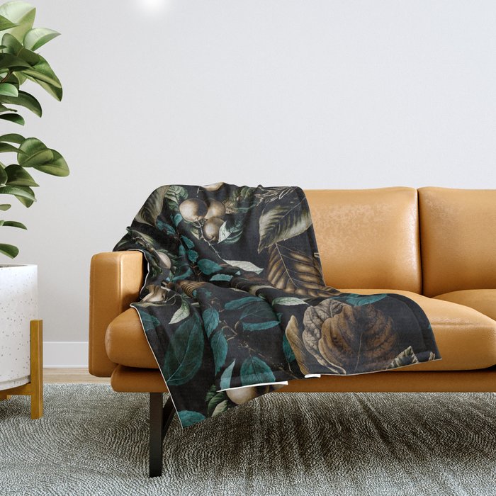 Tropical Night Throw Blanket Gallery Image 1