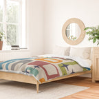 Retro Mid Century Modern Abstract Pattern 224 Atomic Googie Duvet Cover Gallery Image 2