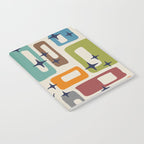 Retro Mid Century Modern Abstract Pattern 224 Atomic Googie Notebook Gallery Image 2