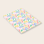 Fun colorful abstract line doodle art pattern Notebook Gallery Image 3