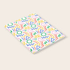 Fun colorful abstract line doodle art pattern Notebook Gallery Image 2