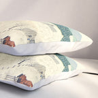 Anna Mary Robertson 'Grandma' Moses To Grandma's House We Go on Thanksgiving Day Folk Art Pillow Sham Gallery Image 3