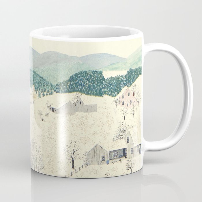 Anna Mary Robertson 'Grandma' Moses To Grandma's House We Go on Thanksgiving Day Folk Art Coffee Mug Gallery Image 1