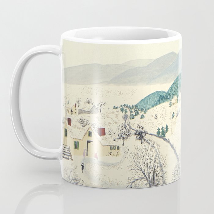 Anna Mary Robertson 'Grandma' Moses To Grandma's House We Go on Thanksgiving Day Folk Art Coffee Mug Gallery Image 3
