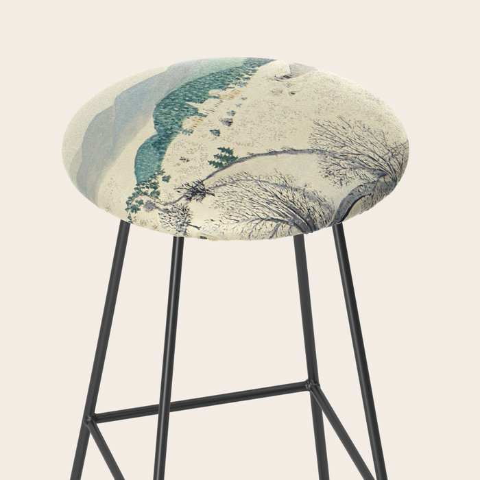 Anna Mary Robertson 'Grandma' Moses To Grandma's House We Go on Thanksgiving Day Folk Art Stool Gallery Image 2