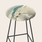 Anna Mary Robertson 'Grandma' Moses To Grandma's House We Go on Thanksgiving Day Folk Art Stool Gallery Image 2