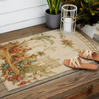 Antique 18th Century Chinoiserie Scene Jean Baptiste Pillement Outdoor Rug Gallery Image 2