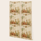 Antique 18th Century Chinoiserie Scene Jean Baptiste Pillement Wallpaper Gallery Image 2