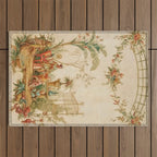 Antique 18th Century Chinoiserie Scene Jean Baptiste Pillement Outdoor Rug Gallery Image 1
