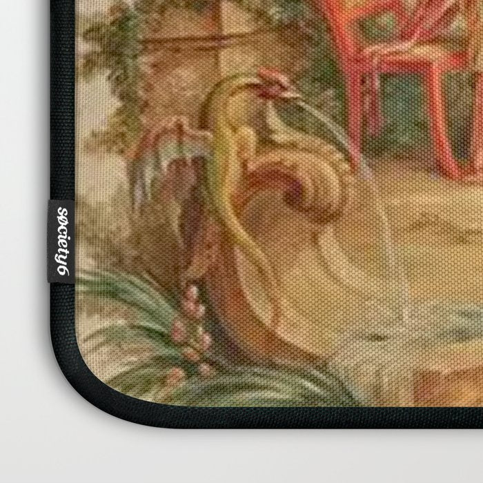 Antique 18th Century Chinoiserie Scene Jean Baptiste Pillement Laptop Sleeve Gallery Image 3