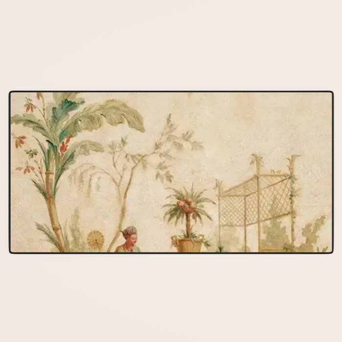Antique 18th Century Chinoiserie Scene Jean Baptiste Pillement Desk Mat Gallery Image 3