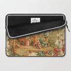 Antique 18th Century Chinoiserie Scene Jean Baptiste Pillement Laptop Sleeve Gallery Image 2