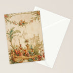 Antique 18th Century Chinoiserie Scene Jean Baptiste Pillement Stationery Card Gallery Image 2
