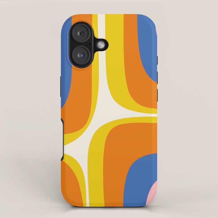 Colorful Abstract Retro Groove Pop Pattern iPhone Case Gallery Image 1