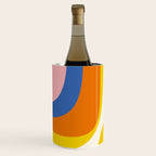 Colorful Abstract Retro Groove Pop Pattern Wine Chiller Gallery Image 2